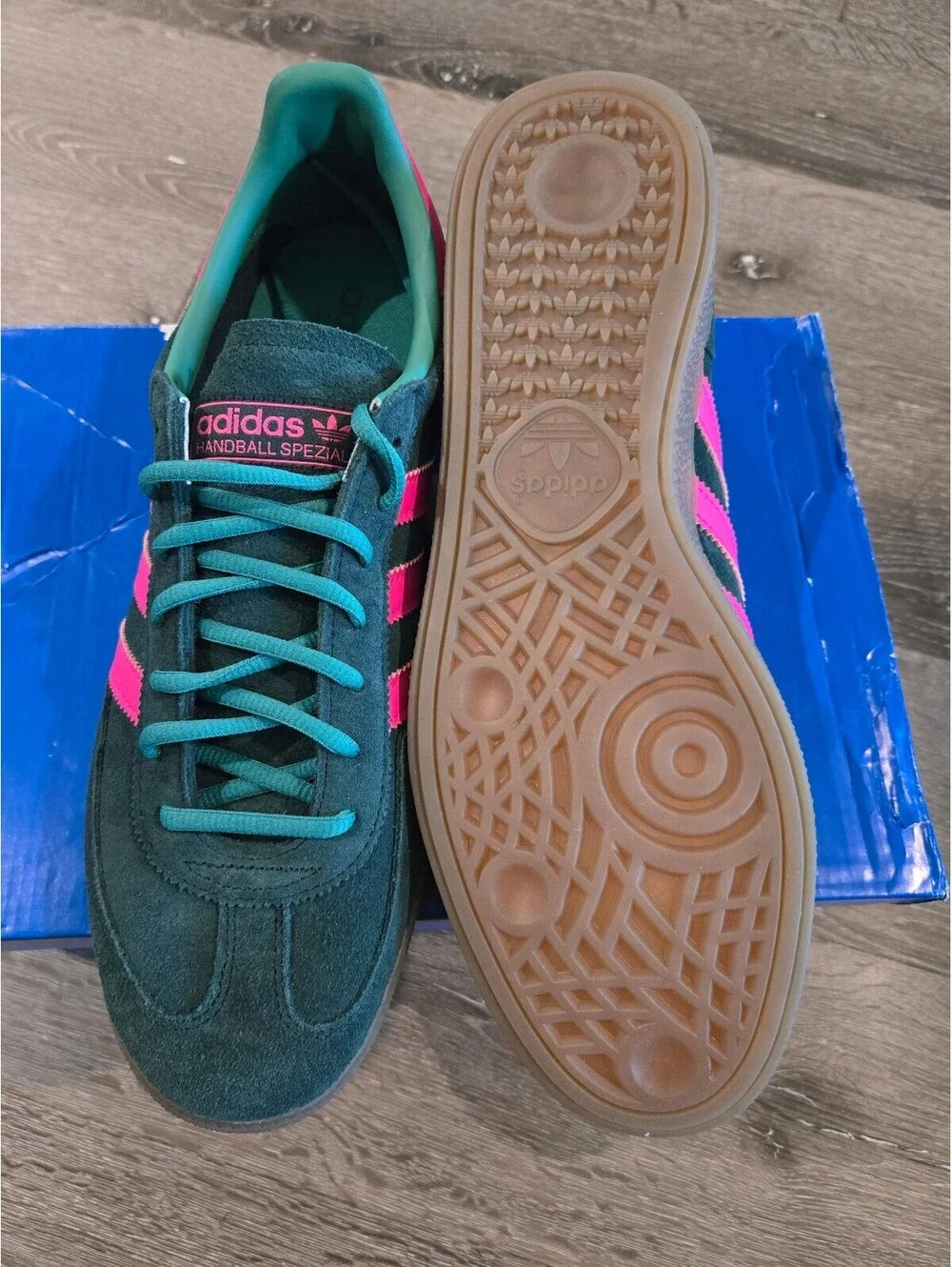 adidas Handball Spezial Aurivy Shopnk Gum HQ7269 Men's Size 11.5 NIB